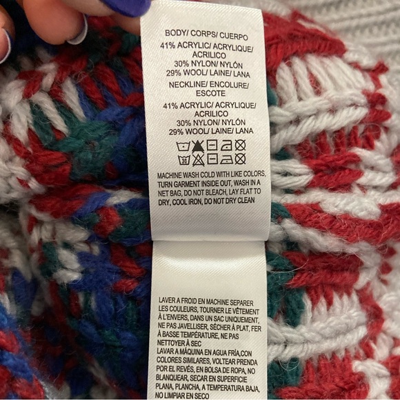 Lucky Brand Men’s Fairisle Crew-Neck Sweater - Multicolored Size XL - Picture 11 of 11